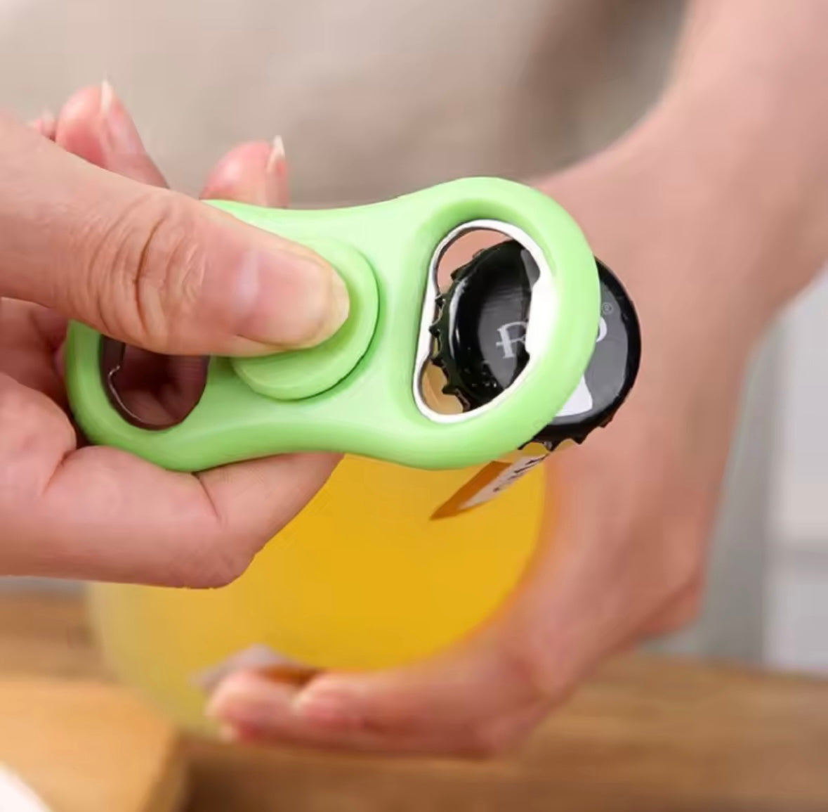 Rotating Stress Relief Fidget Spinner with Funny Bottle Opener