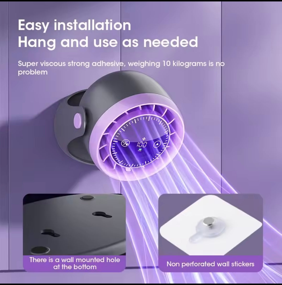 Touchscreen Desktop Fan, 100 Adjustable Speeds, Silent Cooling, Strong Wind with Digital Display, Mini Portable Fan, Air Circulation Fan.