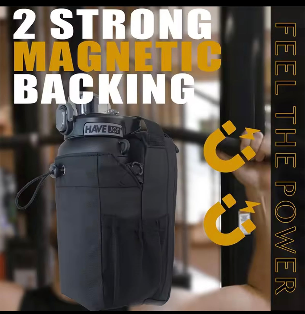 Magnetic sports bag