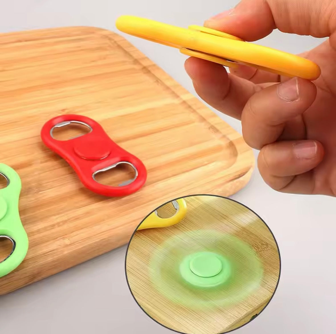 Rotating Stress Relief Fidget Spinner with Funny Bottle Opener