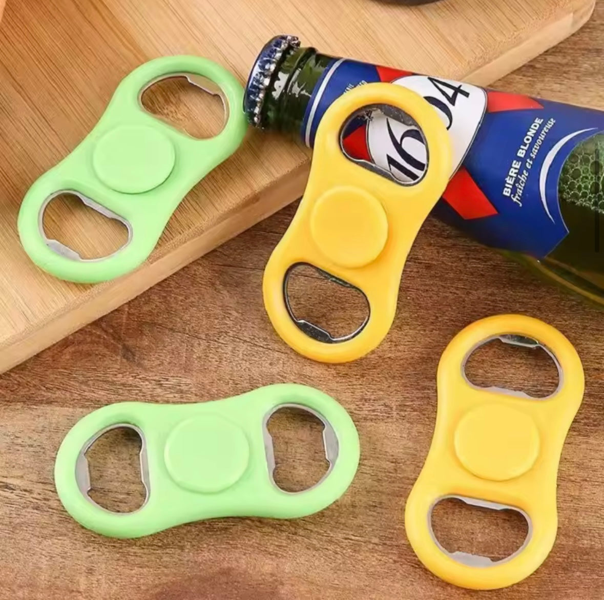 Rotating Stress Relief Fidget Spinner with Funny Bottle Opener