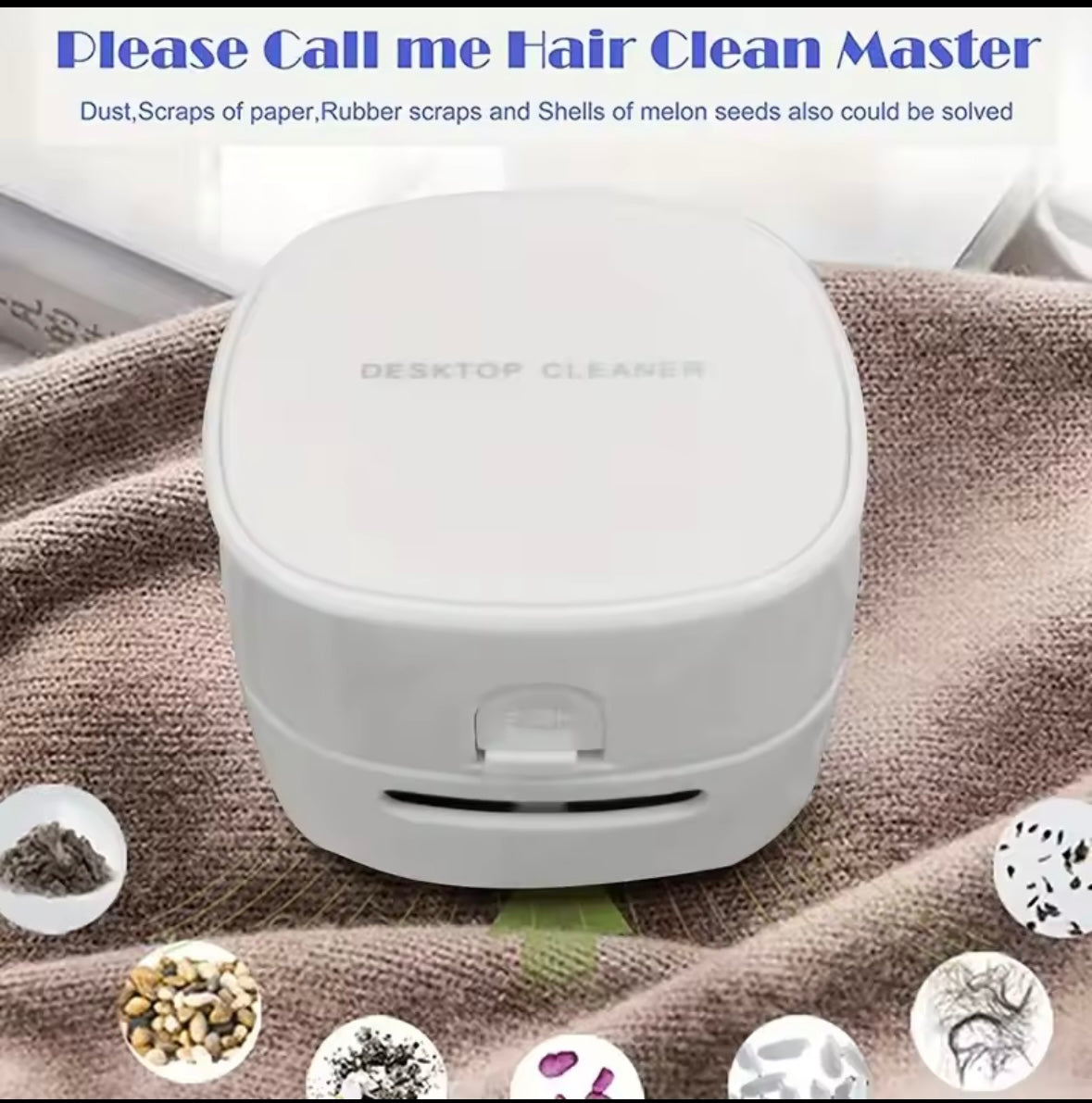 1pc Mini Cordless Handheld Vacuum Cleaner – Portable Wireless Vacuum for Home, Office, and Crumbs.