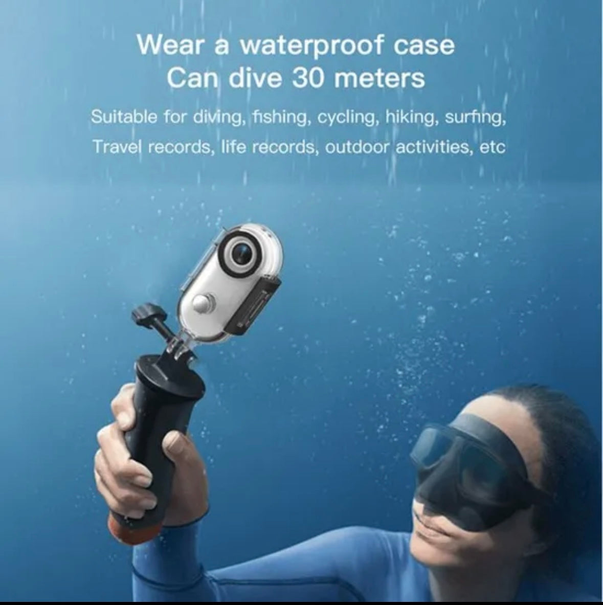 Thumb-Sized 4K Mini Action Camera – Waterproof 30m, WiFi, APP Control