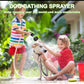 8-in-1 Pet Bathing Shower Sprayer – High-Pressure Foam Nozzle with Hose for Dogs, Cats, Car, and Garden Cleaning.