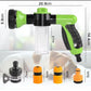8-in-1 Pet Bathing Shower Sprayer – High-Pressure Foam Nozzle with Hose for Dogs, Cats, Car, and Garden Cleaning.